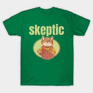 Skeptic Cat T-Shirt